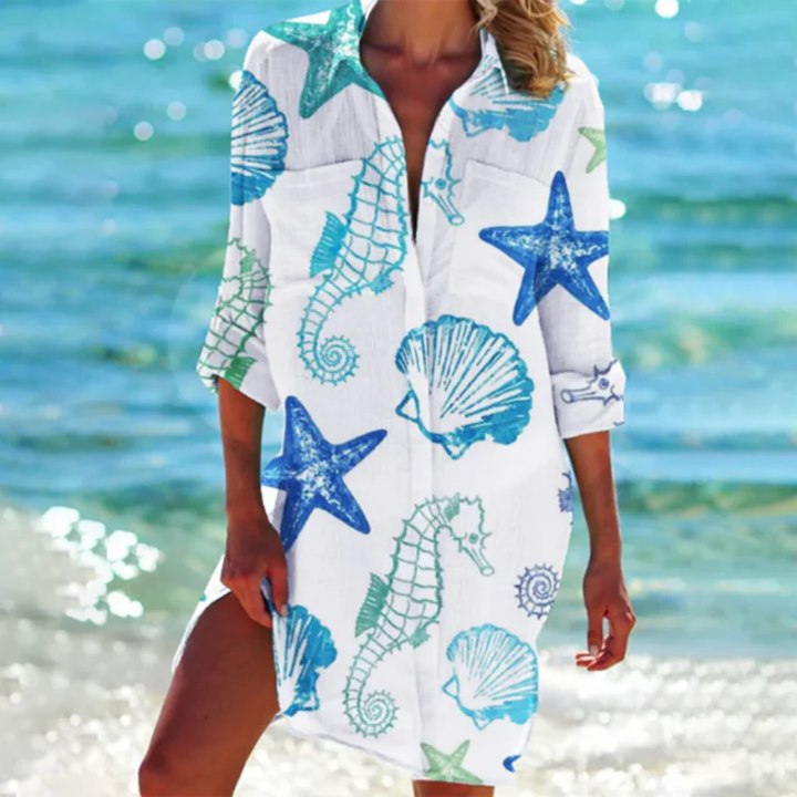 Vestito Estivo Da Donna Con Camicia Da Spiaggia | Mini