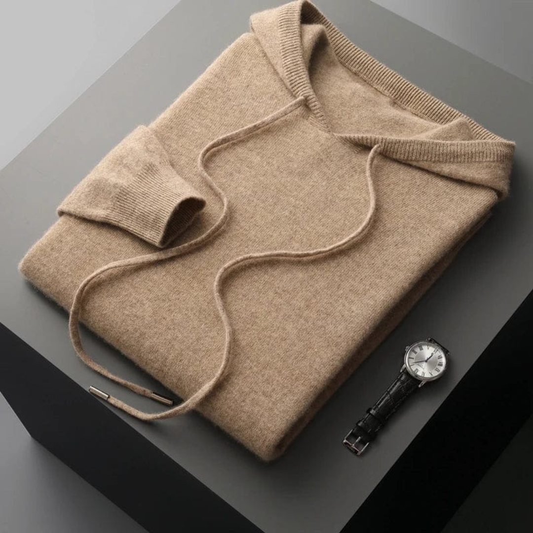 Nero | Maglia con cappuccio da uomo